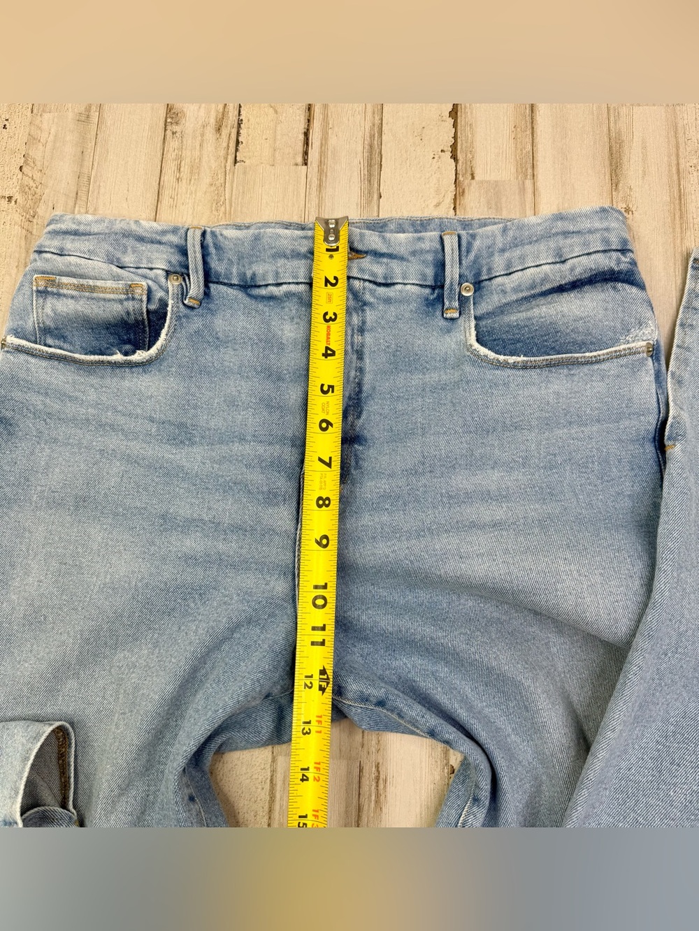 Good American Womens 14/32 (33x33) Jeans Straight Leg High Rise Denim - Picture 8 of 12